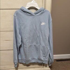 Nike Sky Blue Pullover Hoodie, kids size XL